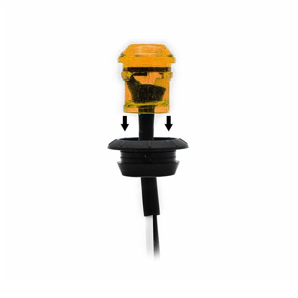 3/4" Round Amber LED Signal Trailer Truck Clearance Side Marker Lights 10-100PCS