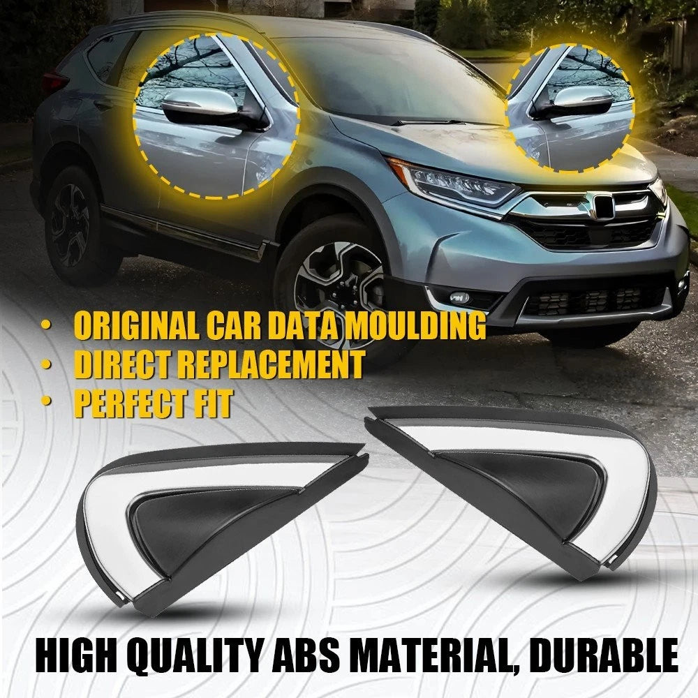 For Honda CR-V CRV 2017-2022 Left Right Side Mirror Corner Triangle Cover Trim