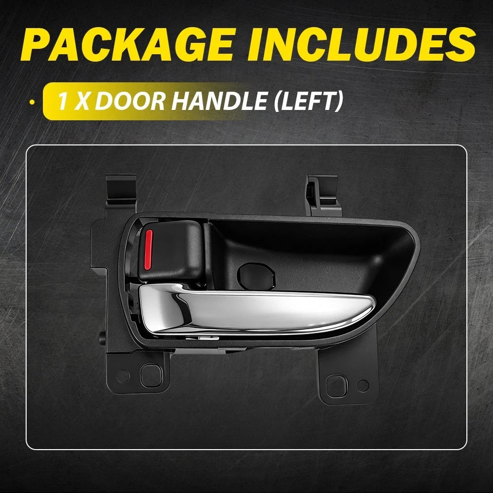 1-10 Interior Door Handle Inner Left Black Chrome For Subaru CROSSTREK 2013-2017