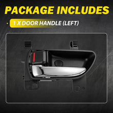 Load image into Gallery viewer, 1-10 Interior Door Handle Inner Left Black Chrome For Subaru CROSSTREK 2013-2017