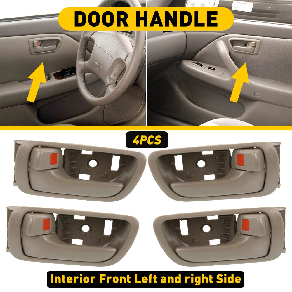 For 2002-2006 Toyota Camry Inside Door Handle Front Rear Driver Passenger Beige