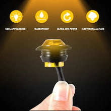 Load image into Gallery viewer, 3/4" Round Amber LED Signal Trailer Truck Clearance Side Marker Lights 10-100PCS