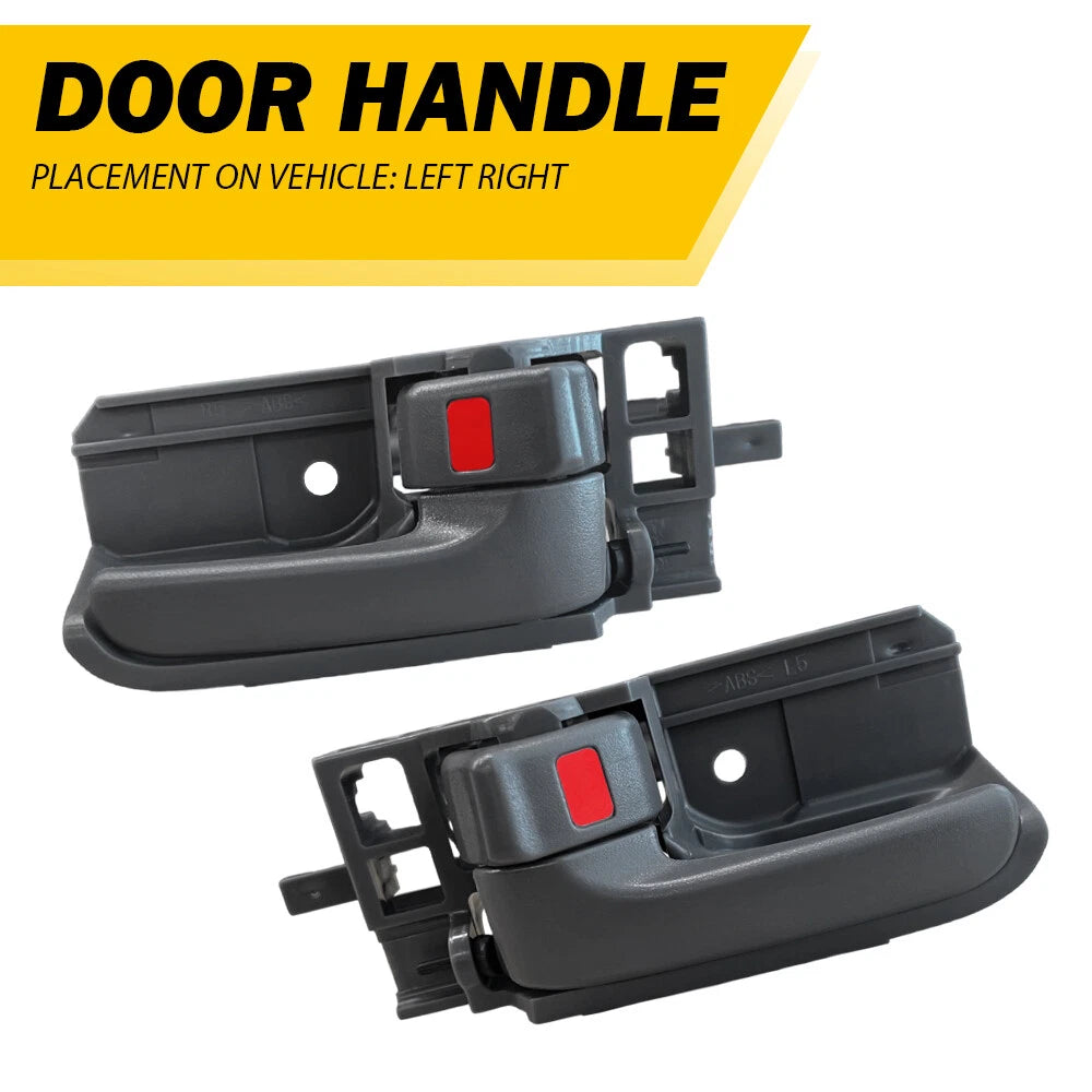 Fit Toyota 2003-2008 Corolla Inside Door Handle Interior Right & Left Pair Gray
