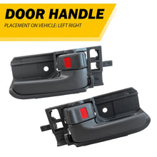 Load image into Gallery viewer, Fit Toyota 2003-2008 Corolla Inside Door Handle Interior Right &amp; Left Pair Gray