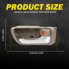 Load image into Gallery viewer, 1/2/4PCS Beige Interior Door Chrome Handle for Toyota Camry 2002-2006 Left Right