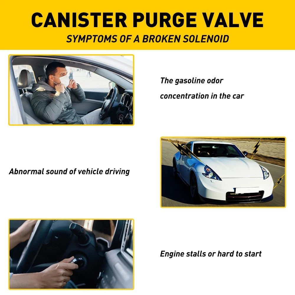 Vapor Canister Black Valve Purge For Infiniti FX35/FX45 03 04 3.5L/4.5L 05 06 07