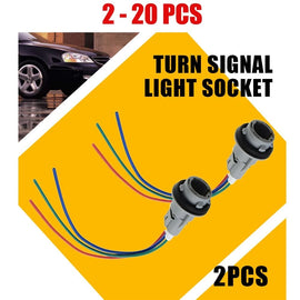 2-20x Front Turn Signal Light Bulb Socket&Connector Plug for Honda Accord 98-12