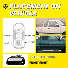 Load image into Gallery viewer, Front Exterior Right Side Door Handle 1-10PCS Black+Chrome for 93-98 Toyota T100