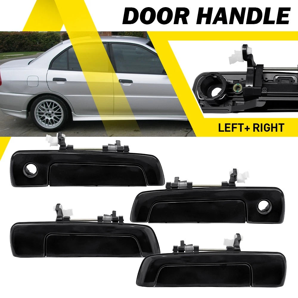 4PCS Front Rear Left Right Exterior Door Handles for Mitsubishi Mirage 1997-2002