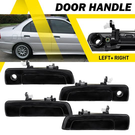 4PCS Front Rear Left Right Exterior Door Handles for Mitsubishi Mirage 1997-2002