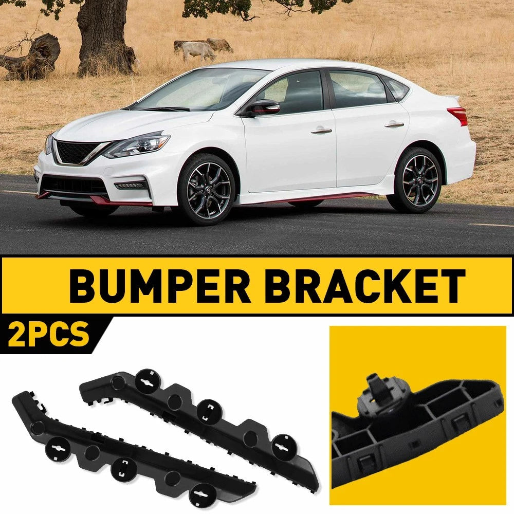 Bumper Support Holder Retainer Bracket for Front Pair w/6 SENTRA 2016-2019 Clip