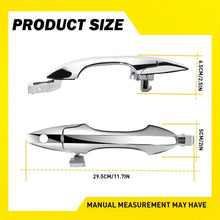 Load image into Gallery viewer, Chrome ABS 2-20X Door Handle Outer Front+Rear for 2007-2013 Acura MDX Base Left