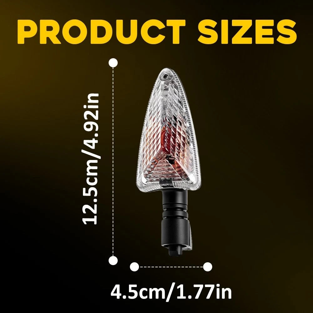 4PCS Fit Triumph Tiger 1050 800 XC XR Clear Amber Turn Signal Light T2701037