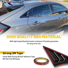 Load image into Gallery viewer, 2x Quarter Window Louver Cover For Honda 2016-2021 Civic Rear Side Glossy Black