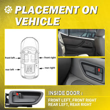 Load image into Gallery viewer, 4x Gray Inner Door Handle + Bezel Fit 2004-2006 Toyota Tundra Pickup Crew Cab