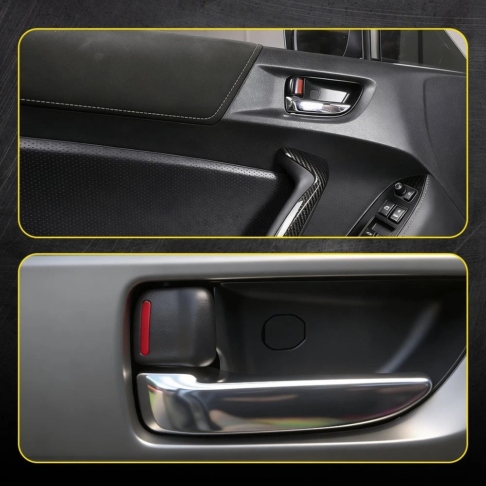 Fit Subaru CROSSTREK 2013-2017 1-10X Interior Door Handle Pull Left Black Chrome