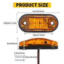 Load image into Gallery viewer, LED 10PCS LIGHTS MARKER CLEARANCE SIDE RED AMBER TRAILER TRUCK RV CARAVAN LIGHT