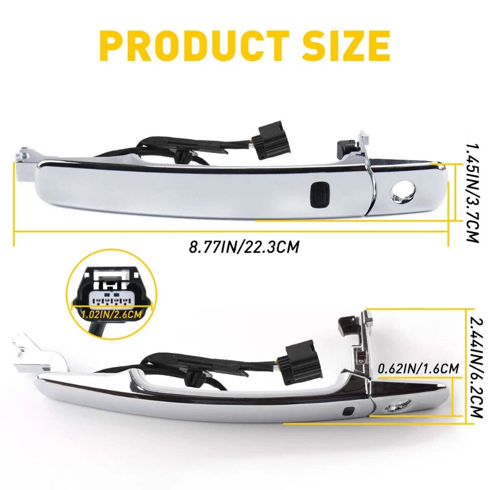 Front Drive Left Side Chrome Exterior Door Handle 1-10X Fit Nissan 2010-13 Rogue