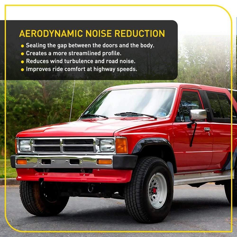Fit 1984-1989 Toyota 4Runner Replacement Door Window Weatherstrip Seal Trim 4-40