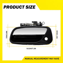 Load image into Gallery viewer, 1/2 Left/Right Exterior Door Handle Front Chrome Black for Toyota T100 1993-1998