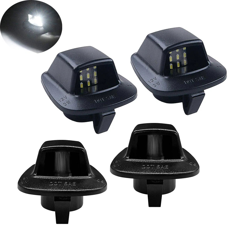 2PCS Rear Tag Light License Plate Lamps/Housings Fit 1997-2011 Dodge Dakota