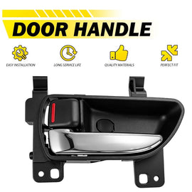 1PCS Inside Door Handle Black Chrome Driver Side Fit Subaru CROSSTREK 2013-2017