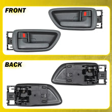 Load image into Gallery viewer, 4x Gray Inner Door Handle + Bezel Fit 2004-2006 Toyota Tundra Pickup Crew Cab