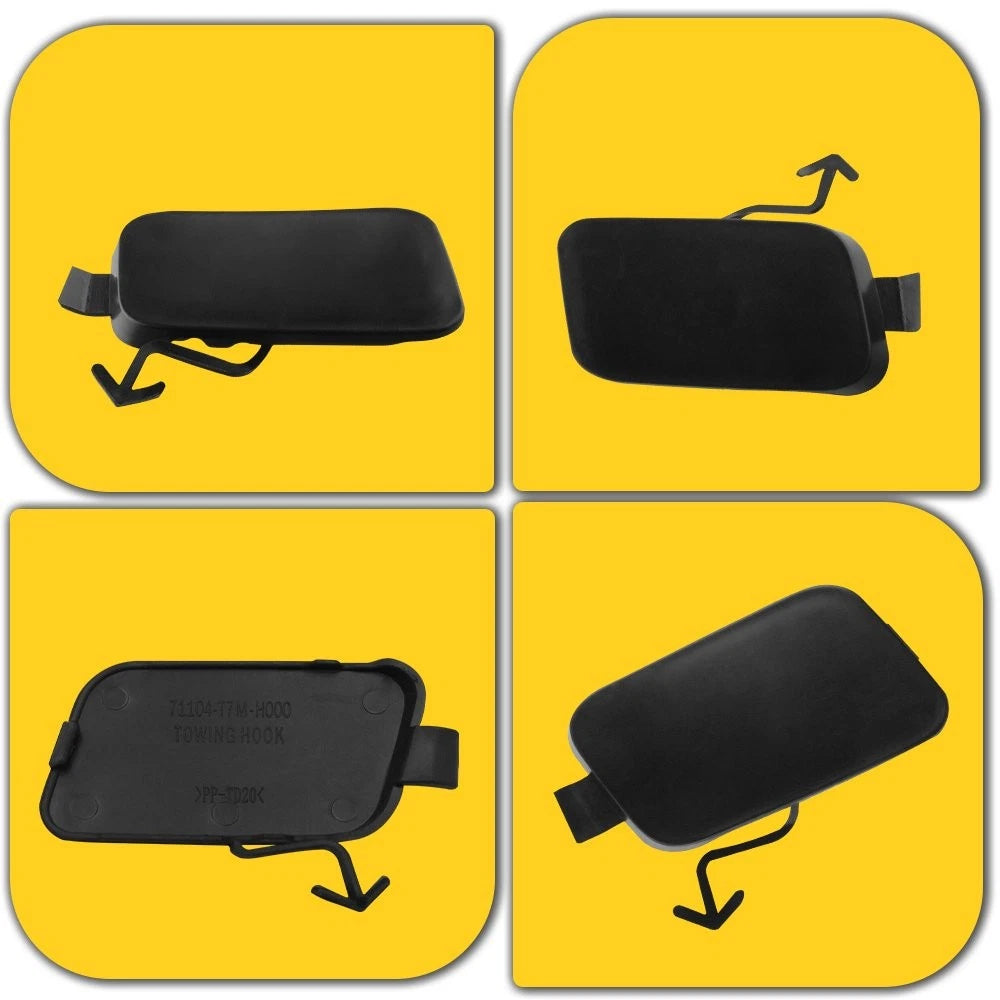Front Tow Eye Hook Cover Cap Black For Honda 71104-T7M-H00 2019-2021 HR-V