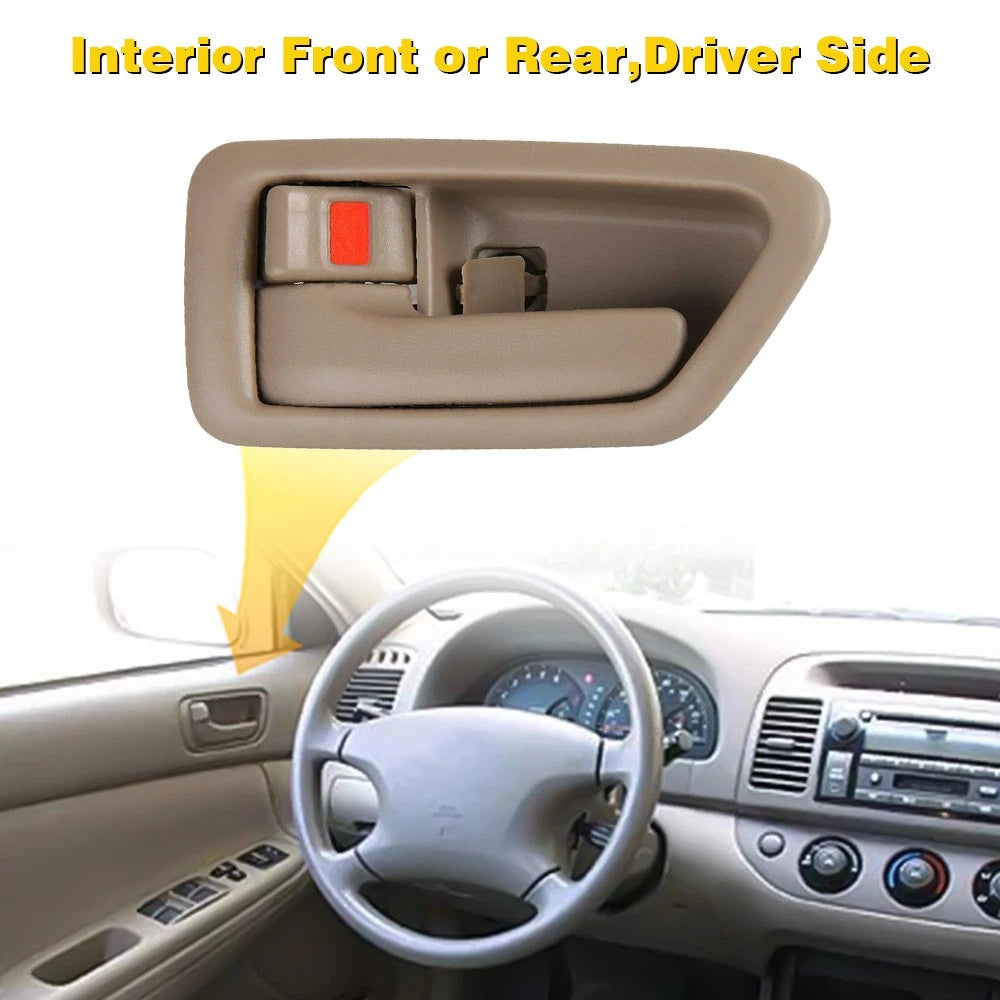 Fit Camry Toyota 1997-2001 Inside Door Driver Handle Side Left 1pc Front/Rear