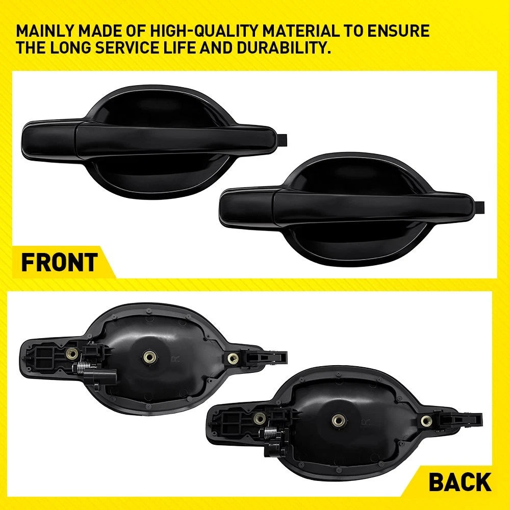 For 2004-2011 Mitsubishi Endeavor Front&Rear Right Outer Door Handle Black 2-20X
