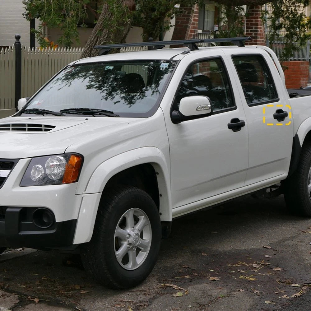 Black Exterior Door For 2004-2012 Chevrolet Canyon Handle Rear Left