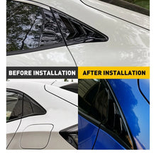 Load image into Gallery viewer, 2x Quarter Window Louver Cover For Honda 2016-2021 Civic Rear Side Glossy Black