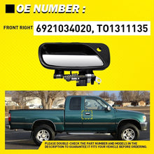 Load image into Gallery viewer, Front Exterior Right Side Door Handle 1-10PCS Black+Chrome for 93-98 Toyota T100