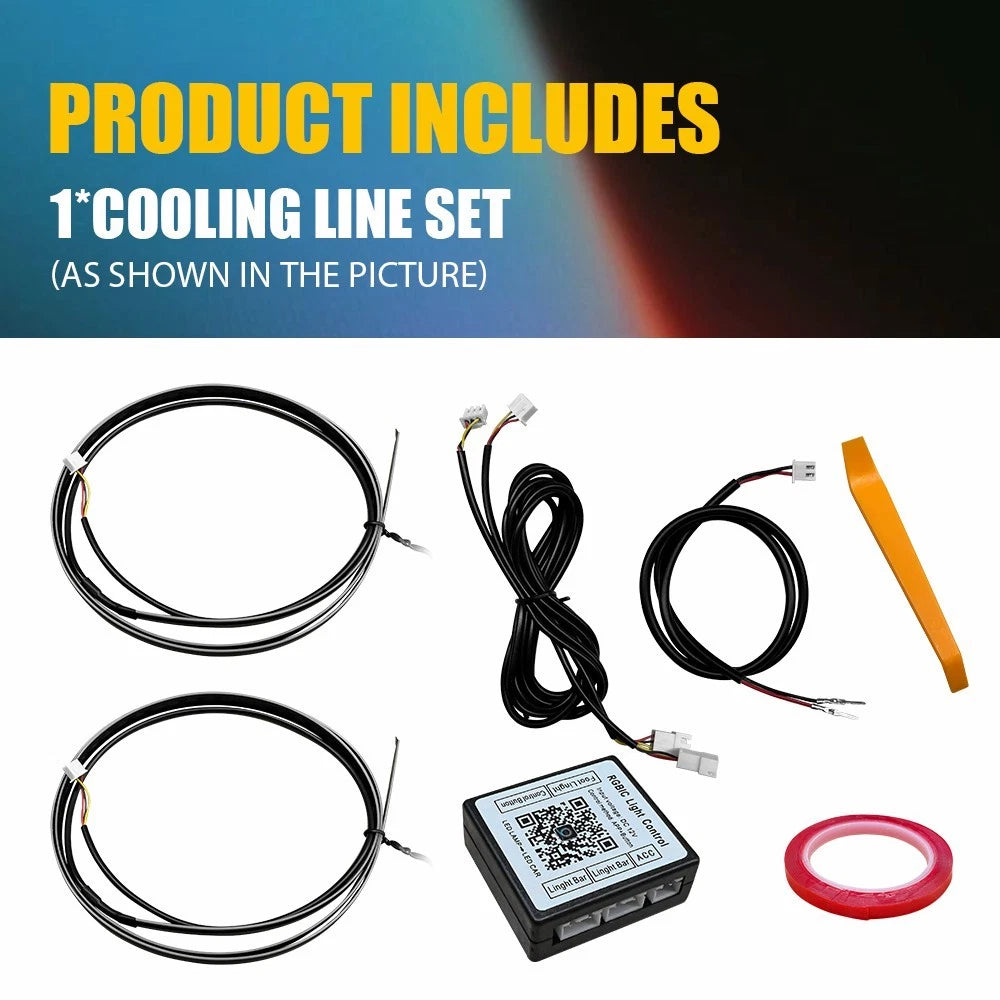 Full Color LED Sunroof Light Car Roof Panoramic Skylight Ambient Light RGB Strip