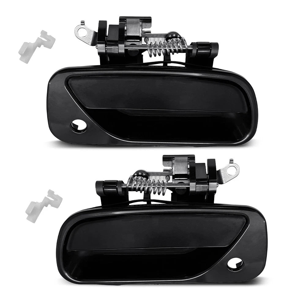 1/2 Left/Right Exterior Door Handle Front Chrome Black for Toyota T100 1993-1998