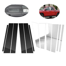 Load image into Gallery viewer, 6PCS Chrome/Black Pillar Posts Window 2004-2015 Door for Nissan Titan Crew Cab