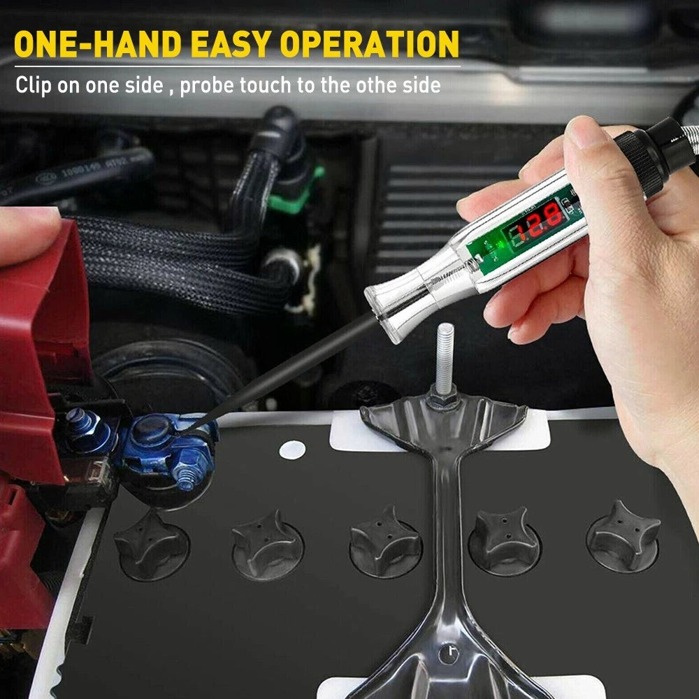 Car Circuit Pen Tester Test Fuse Tool Auto Probe Light Fit 6V 12V 24V DC Voltage