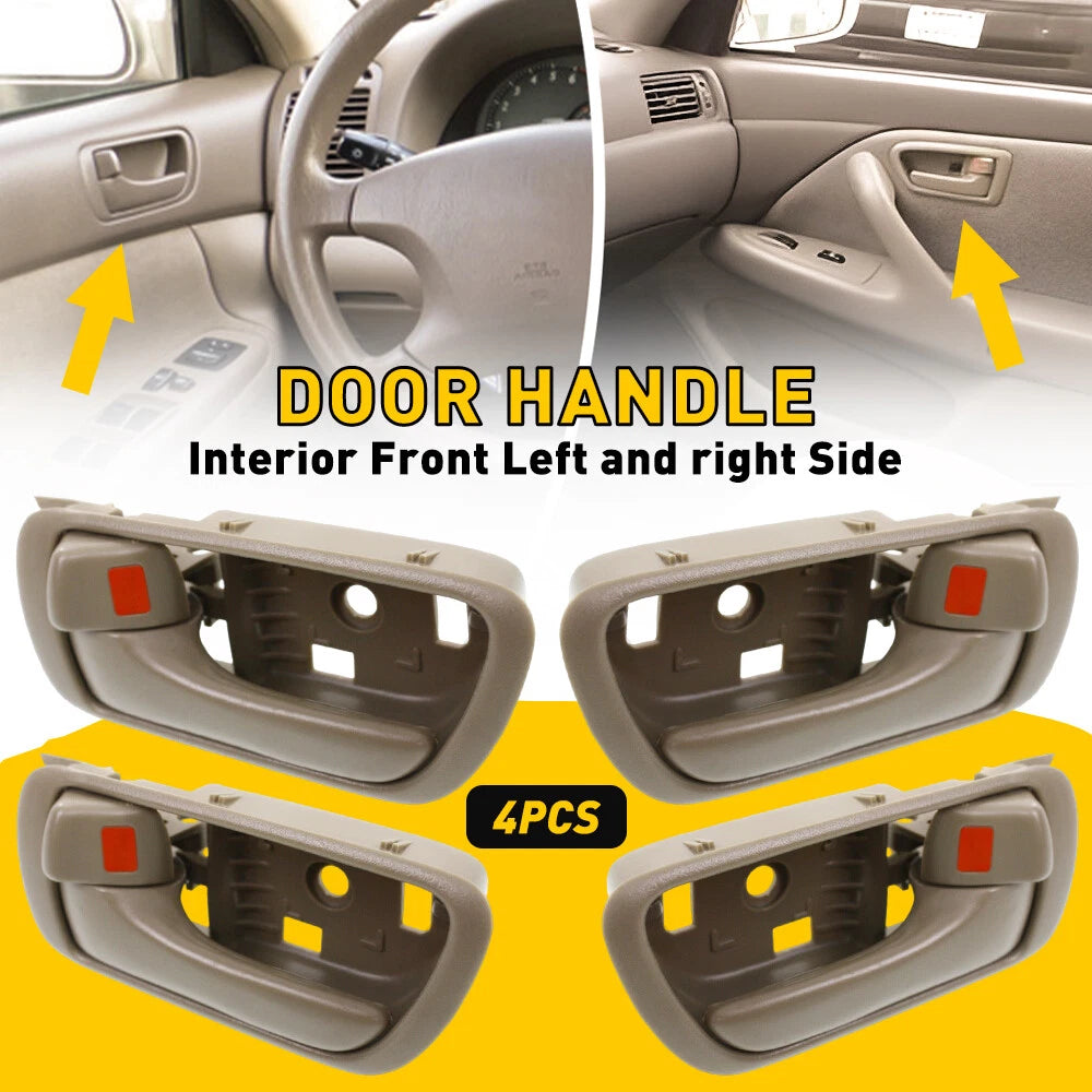For 2002-2006 Toyota Camry Inside Door Handle Front Rear Driver Passenger Beige