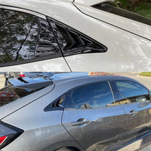Load image into Gallery viewer, 2x Quarter Window Louver Cover For Honda 2016-2021 Civic Rear Side Glossy Black