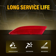 Load image into Gallery viewer, For 2012-2018 Ford Focus Rear Bumper Reflector Driver &amp; Passenger Side 2PCS Red