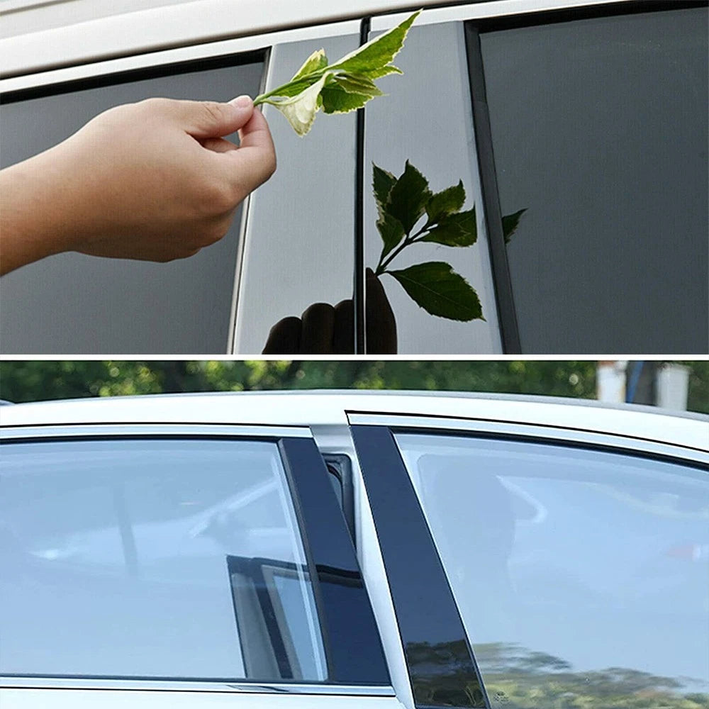 Black Window Door Posts Pillar Trim Piano For Cover Honda CRV 2007-2011 6-60PCS