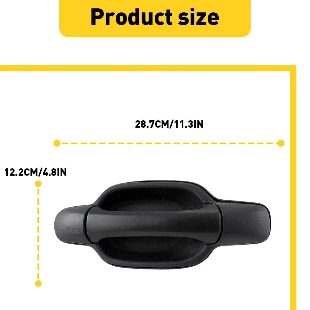 Black Exterior Door For 2004-2012 Chevrolet Canyon Handle Rear Left
