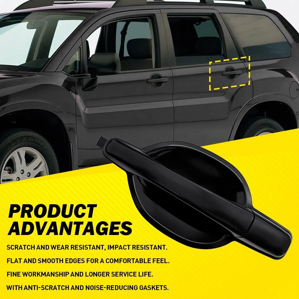 Rear Left 1-10PCS Door Handle Exterior Left for 2004-2011 Mitsubishi Endeavor