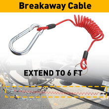 Load image into Gallery viewer, Fastway 80-01-2160 Retailed 6' Universal ZIP Coiled Breakaway Cable w/ Snap Ring