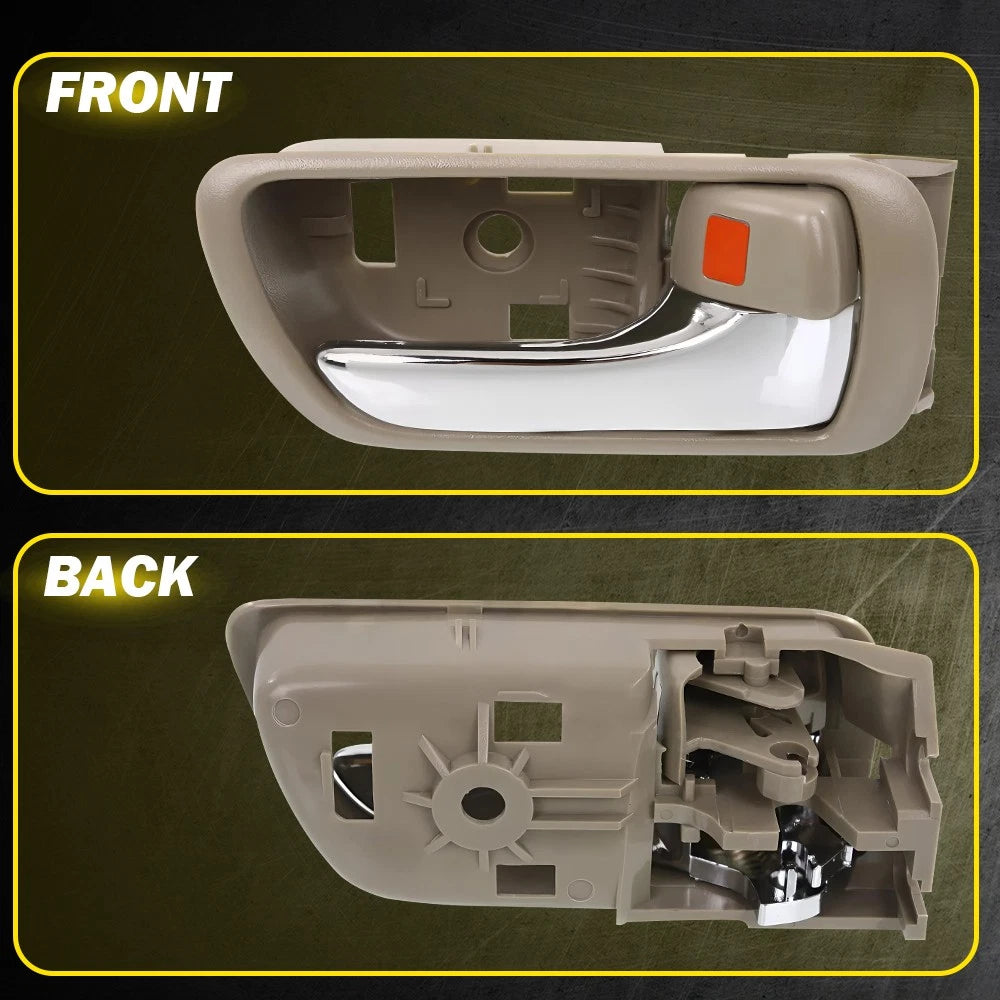 1/2/4PCS Beige Interior Door Chrome Handle for Toyota Camry 2002-2006 Left Right