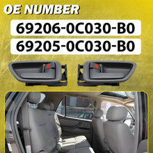 Load image into Gallery viewer, 4x Gray Inner Door Handle + Bezel Fit 2004-2006 Toyota Tundra Pickup Crew Cab