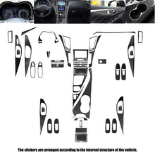 Load image into Gallery viewer, For Infiniti Q50 Q60 2014-2020 Interior Trim Cover Decal Kit Real Carbon Fiber