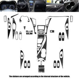 For Infiniti Q50 Q60 2014-2020 Interior Trim Cover Decal Kit Real Carbon Fiber
