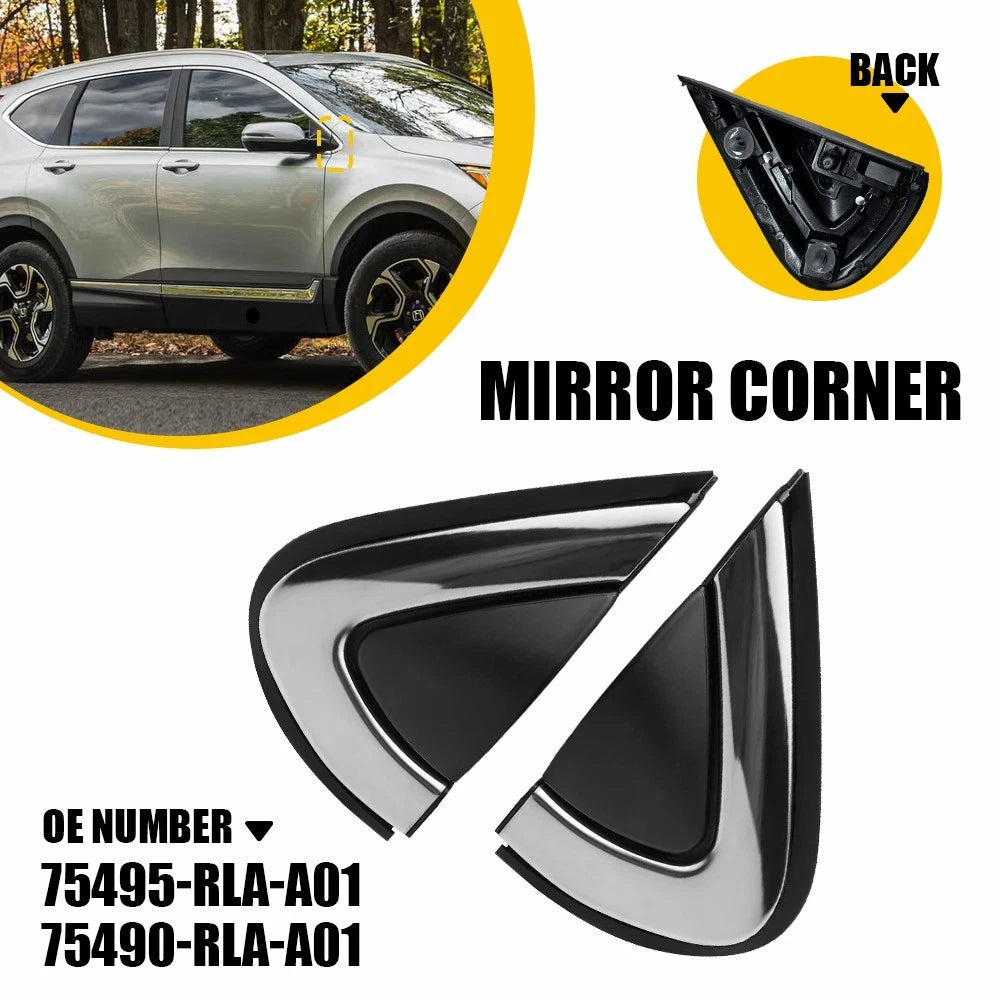 For Honda CR-V CRV 2017-2022 Left Right Side Mirror Corner Triangle Cover Trim