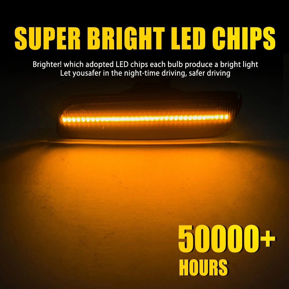 LED Side Marker Light for 2001-05 Lexus Smoked/Clear IS300 Lamp Amber/White/Red